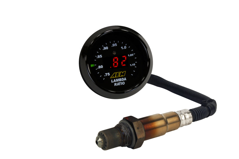 AEM Digital Wideband UEGO Air/Fuel Ratio Gauge with 4.9 LSU Sensor 30-4110