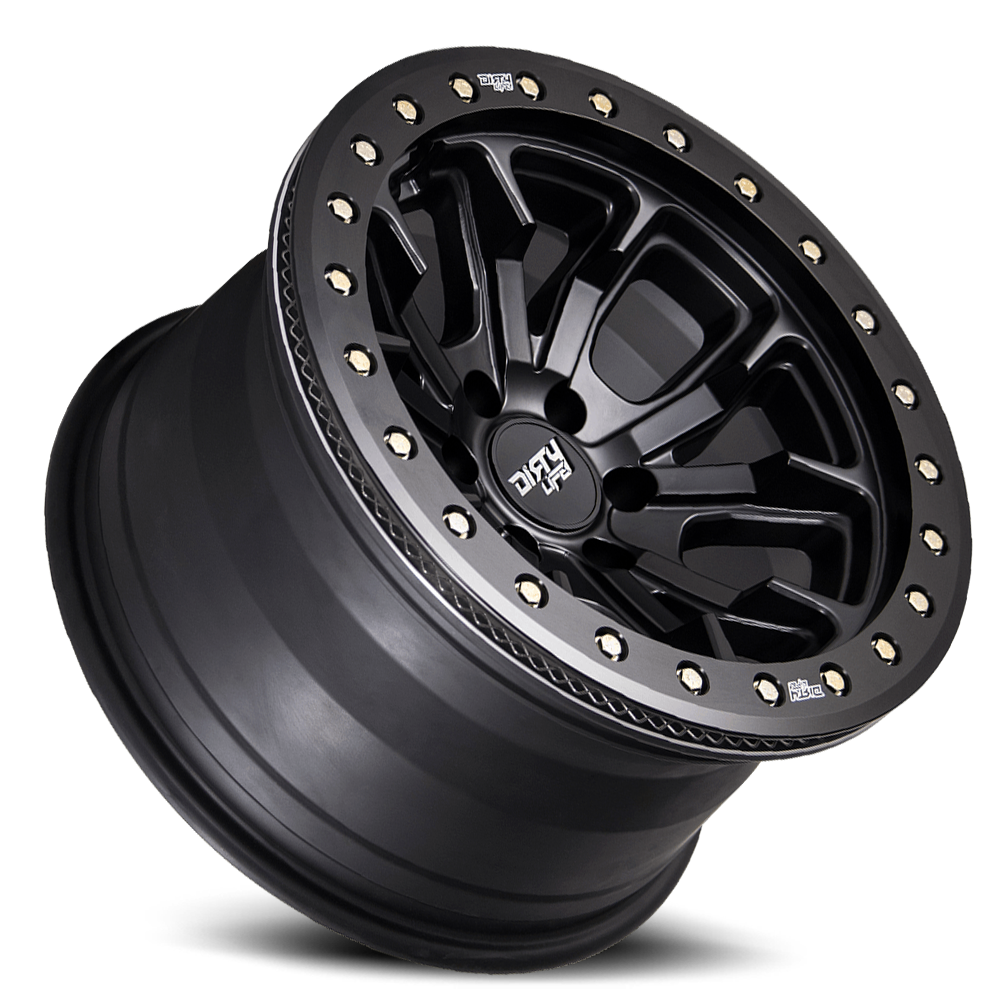 Dirty Life Race Wheels - 9303-7983MB12 - Aluminum Wheels - DT-1 9303 Satin Black 17X9 6-139.7 -12Mm 106Mm