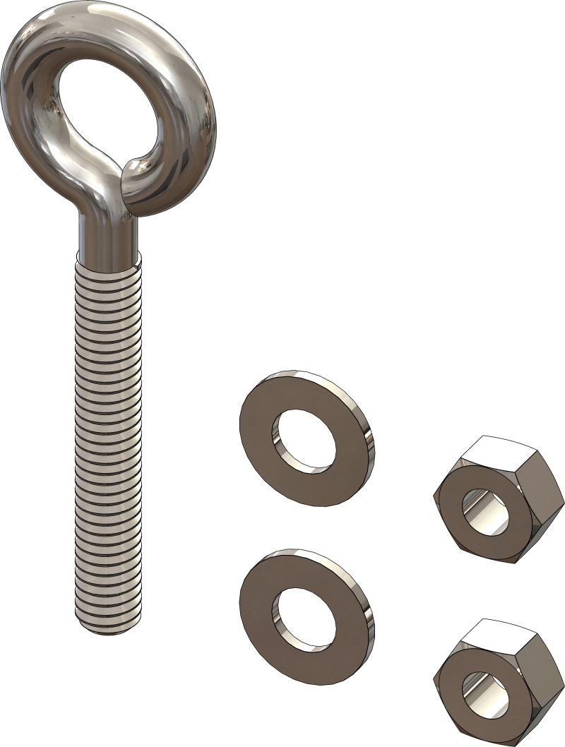 KFI Plow Spring Hardware Kit for One Side, Part Number HK-197