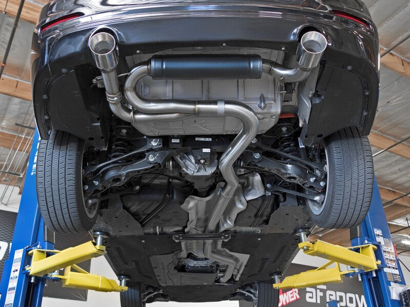 aFe MACH Force-Xp Cat-Back Exhaust System with Polished Tips for BMW 340i and 440i, Part Number 49-36334-P