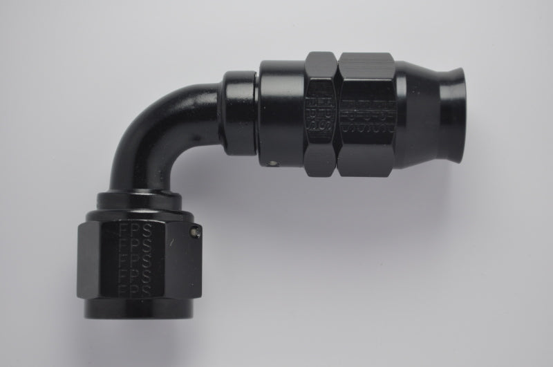 Fragola fra689006-BL -6AN Real Street 90-Degree Black Hose End for PTFE Hose