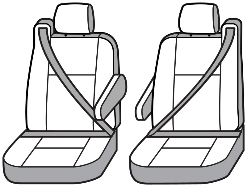 Covercraft 03-06 Chevrolet Silverado Polycotton SeatSaver Custom Front Row Seat Covers - Grey