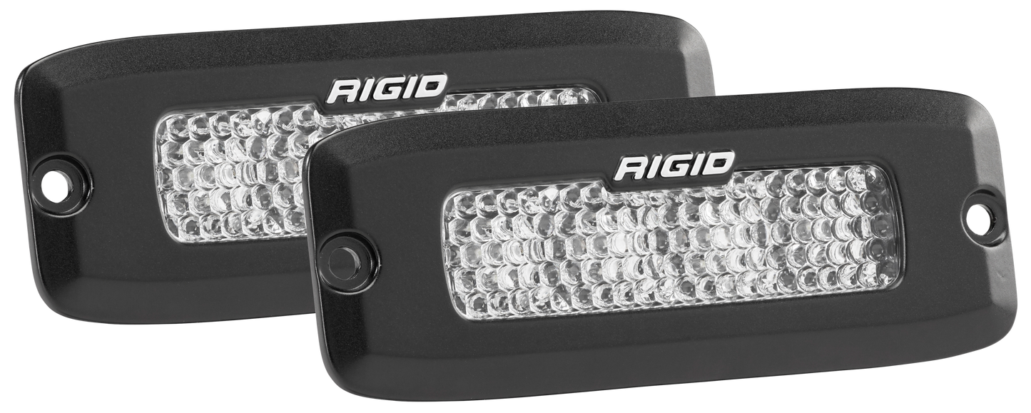 Rigid Industries - 980033 - Auxiliary Light - Flood Diffused Backup Flush Mount Kit SR-Q Pro