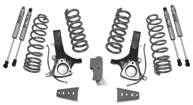 MaxTrac 09-18 RAM 1500 2WD 5.7L V8 Hemi 7in/4.5in MaxPro Elite Spindle Lift Kit w/FOX Shocks