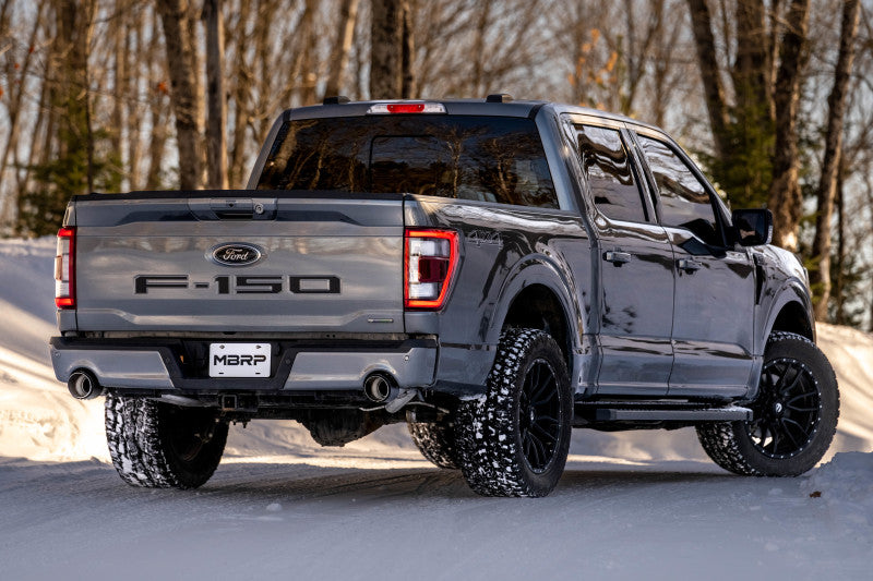 MBRP S52683CF Armor Pro 3-Inch Cat-Back Exhaust with Carbon Fiber Tips for 2021-2023 Ford F-150