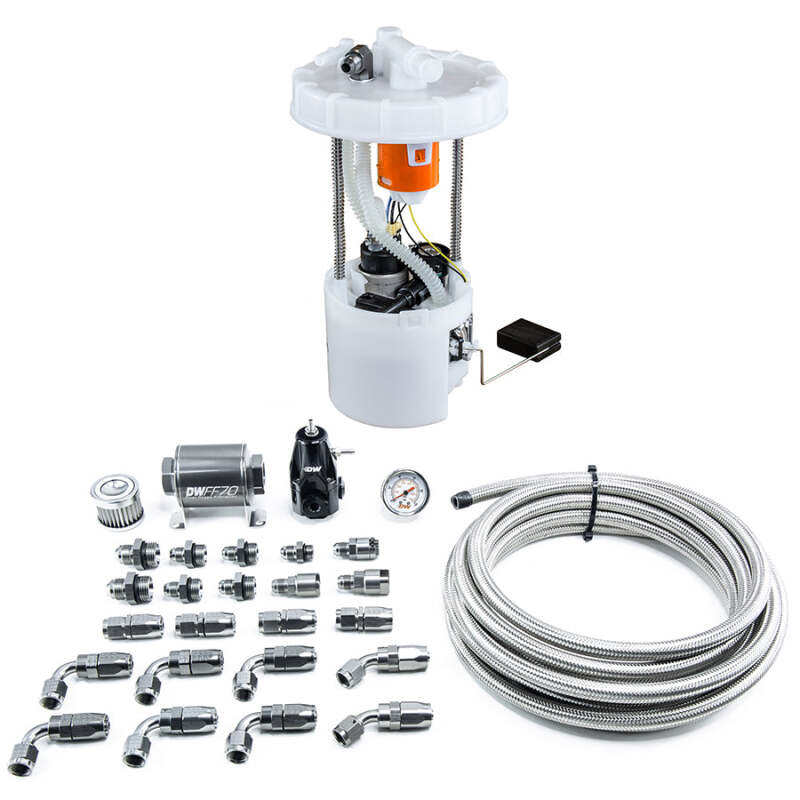 DeatschWerks DWK9-401-607-7041 DW400 Fuel Pump Module and Return Kit for 2006-2011 Honda Civic Si K20