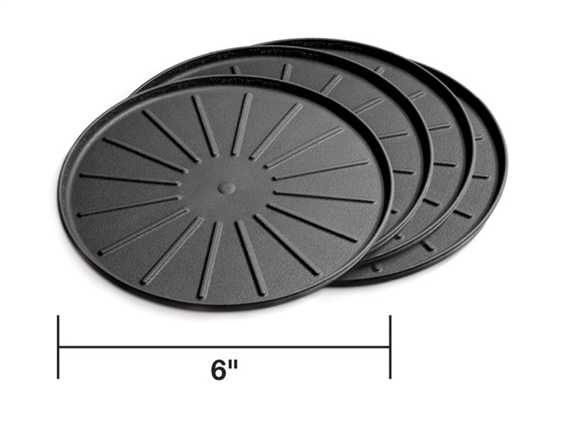 WeatherTech Round Coaster Set - Black - Set of 6