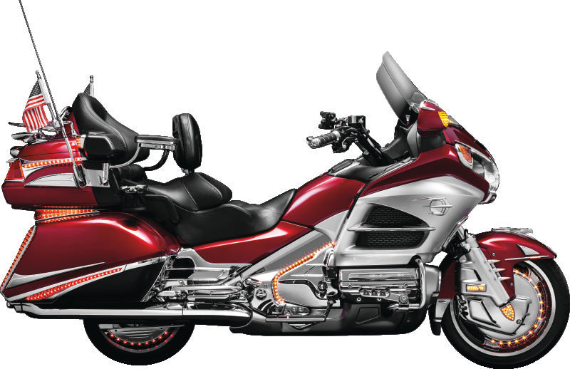 Kuryakyn 7333 Deco Eagle Fender Ornament for Honda GL1800 Gold Wing, Chrome