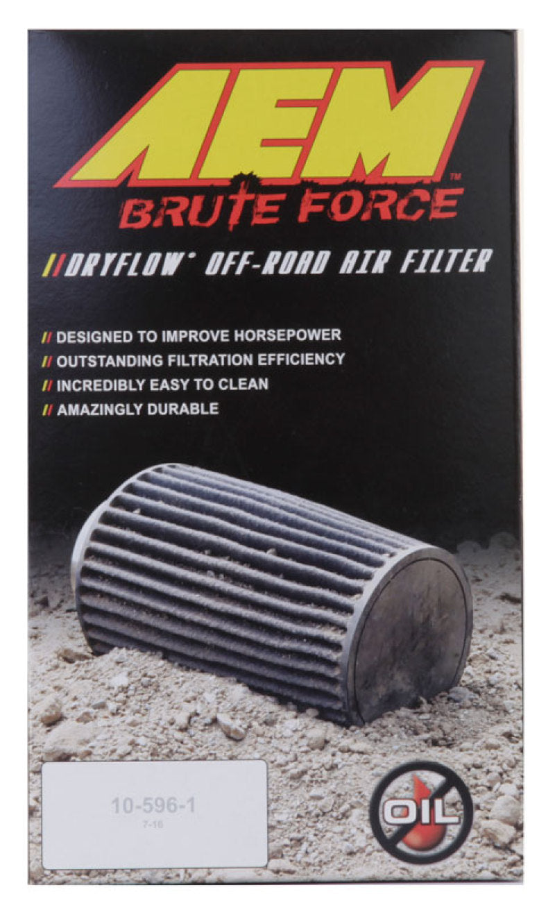 AEM Induction Dryflow Universal Conical Air Filter AEM21-2029BF, 2.75-Inch Flange