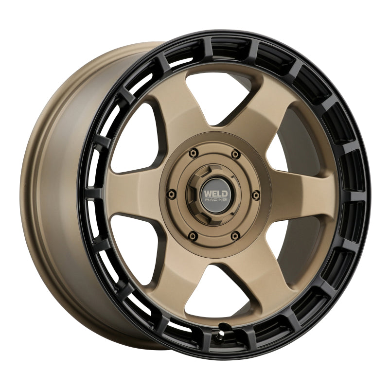 Weld Off-Road Ridge 20x9 Satin Bronze Wheel (Black Ring) with 8x170 Bolt Pattern and 125.1mm Hub Bore