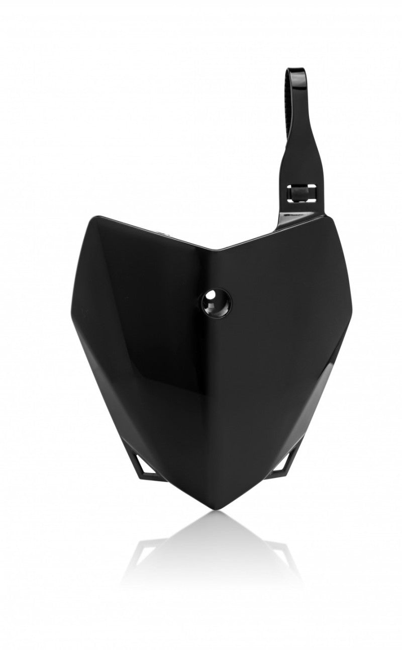 Acerbis Front Number Plate for 2010-2014 Kawasaki KLX110/KLX110L, Black - AC-B278-040-0001