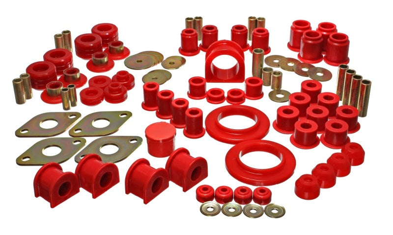 Energy Suspension eng8.18104R 95-00 Toyota 4WD Pickup Red Hyper-Flex Master Bushing System