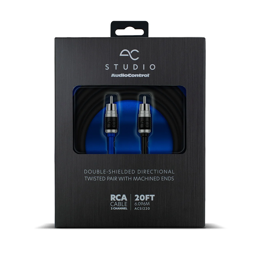 AudioControl Studio 2Ch 20' Double-Shielded Directional Twisted Pair RCA Interconnect: ACSI220