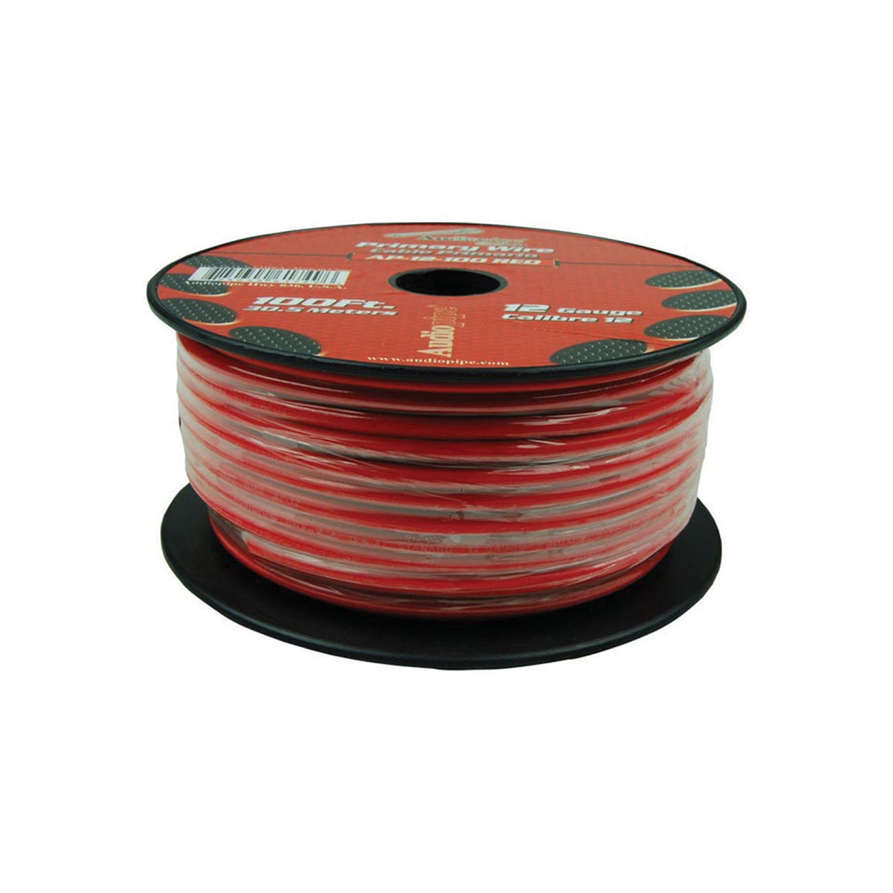 Nippon Audiopipe AP12100RD 12-Gauge Primary Wire - Red, 100 Feet