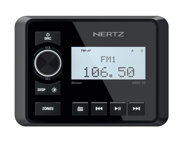 Hertz Marine Media Receiver w/AM/FM/USB/Bluetooth 50Wx4: HMR-18