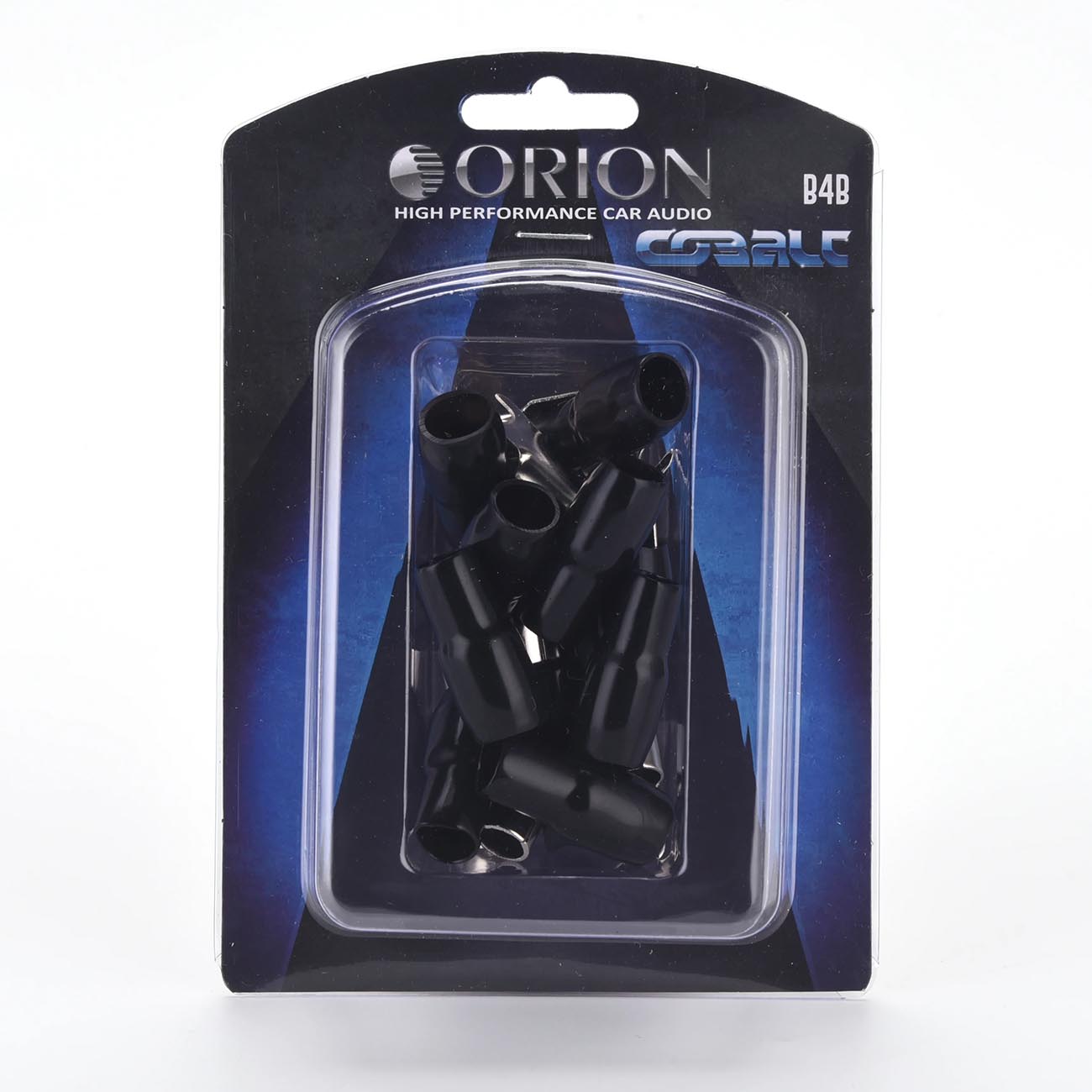Orion Cobalt Series Barrier Spade Terminal 4 Gauge #10 Gold - Black (10 Pack) - View 2