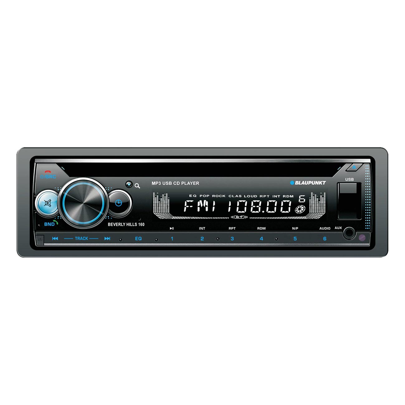 Blaupunkt Detachable Face CD Receiver with Bluetooth, USB Input & Remote – Model - View 1