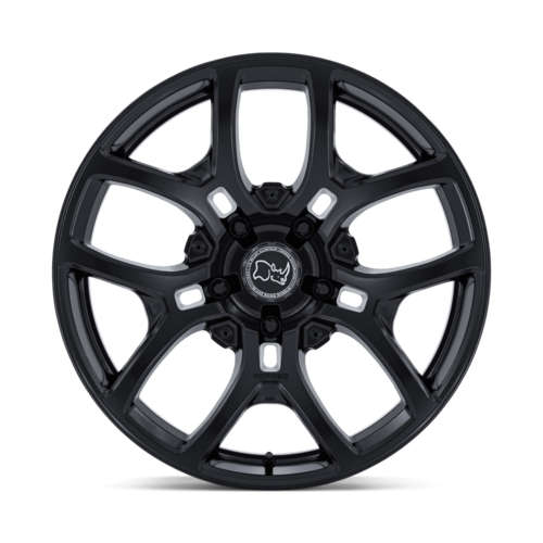 Black Rhino Hard Alloys BR406 Rockledge 20-Inch Matte Black Wheel, 5x5.5 Bolt Pattern, +35 Offset