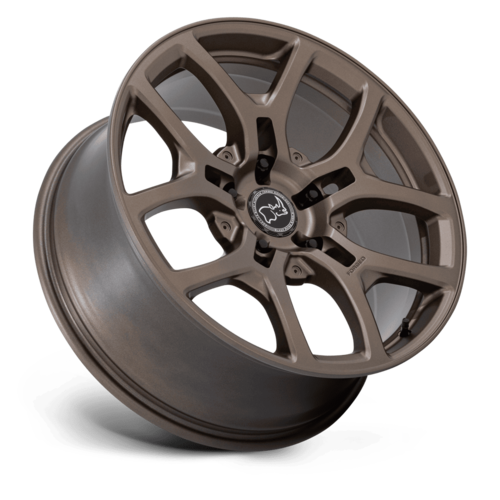 Black Rhino Hard Alloys BR406 Rockledge 20x8.5-Inch Matte Bronze Wheel, 5x5.5 Bolt Pattern, +35 Offset