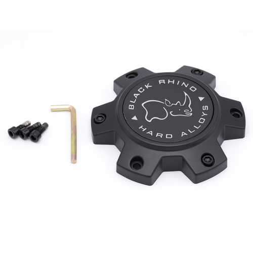 Black Rhino Hard Alloys M873 Cap Matte Black 6-Lug Center Cap