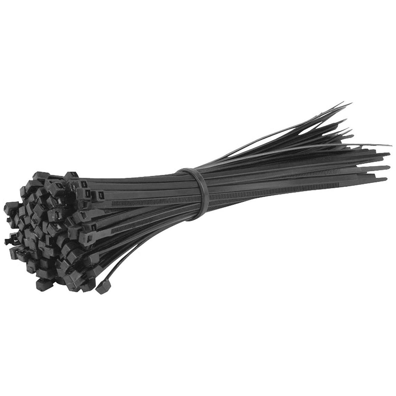 Xscorpion CT6.1 6-Inch Black Wire Ties, Pack of 100