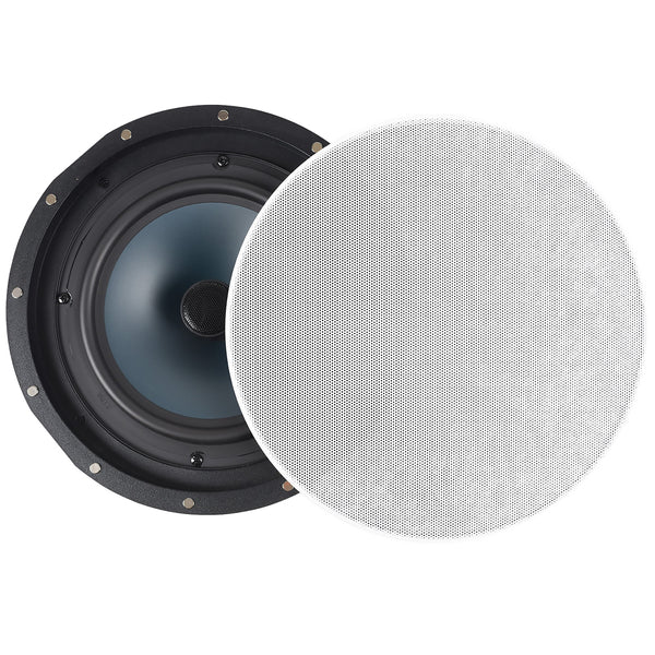 Dayton Audio Cc80w Contractor Series Cc80w In-ceiling Speaker Set With 8-in. Woofers, 2 Count