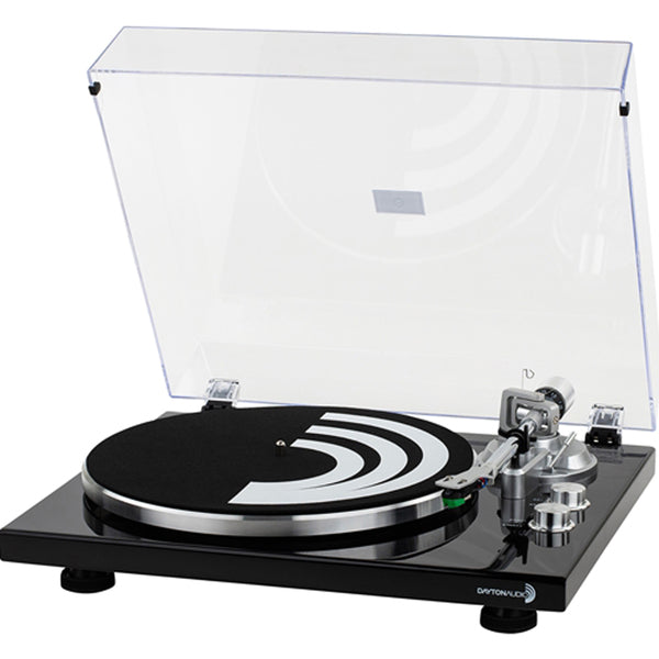 Dayton Audio Tt-1btbblack 2-speed Belt-drive Automatic Turntable With Bluetooth, Usb For Mp3 Encoding, And Audio-technica At-vm95e Cartridge (black)