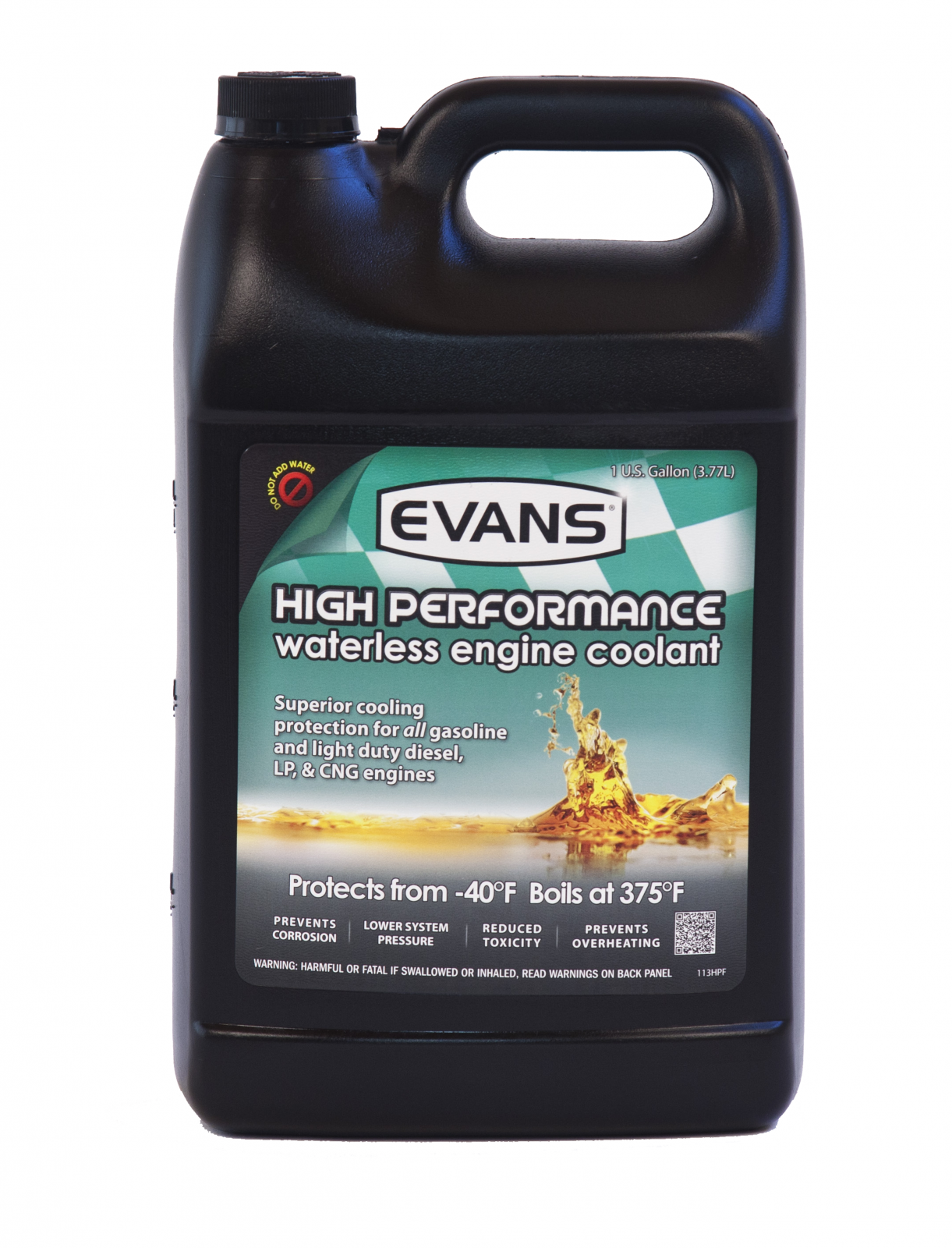 Evans Cooling - EC53001 - Waterless Coolant - Waterless High Performance Engine Coolant Gallon .