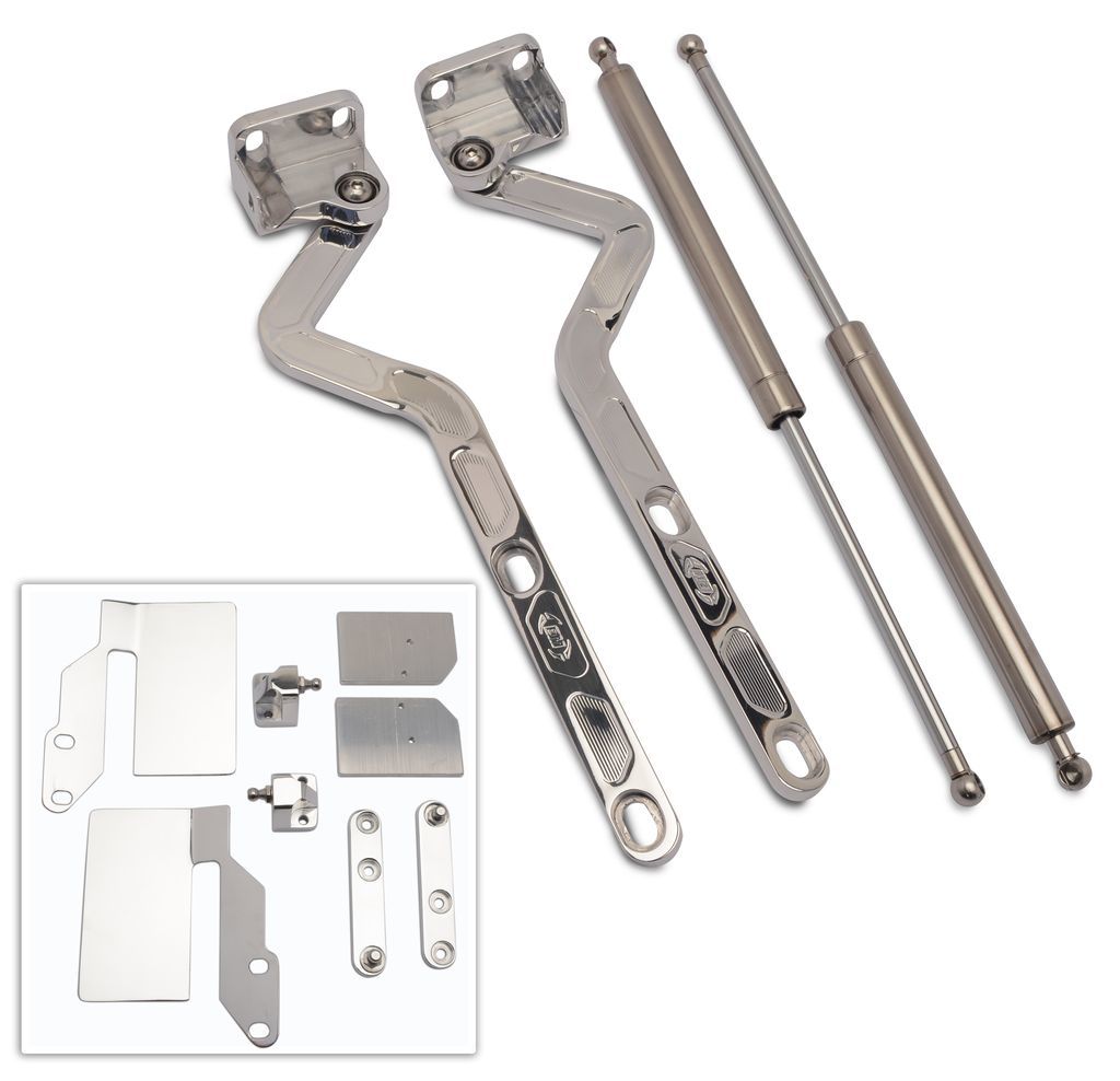 Billet Hood Hinges Polished