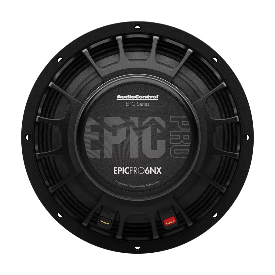 AudioControl EPIC PRO Series 6.5" Neodymium Pro Audio Midrange 200 Watt RMS / 300 Watt Max, 4 Ohm (Pair):