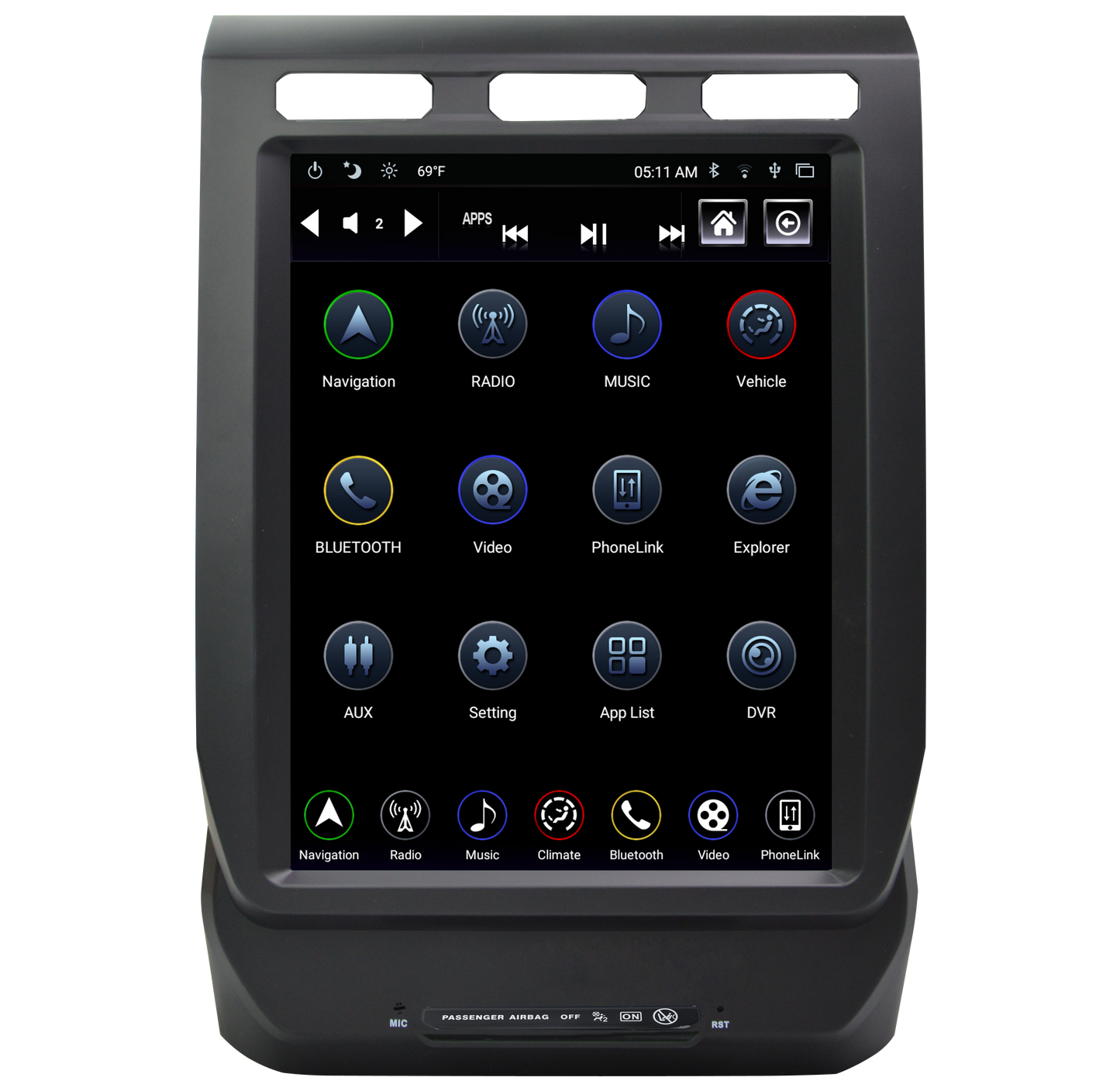 Linkswell 2018-2021 FORD EXPEDITION GENERATION 4 T-STYLE RADIO - Wireless CarPlay/Android Auto Adapter (NO HDMI INPUT) TS-FDED12-1RR-4B (Factory Rework) - View 4