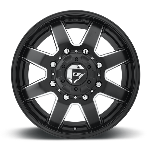 Fuel 1PC D538 Maverick 20-Inch Matte Black Milled Dually Wheel, 8x6.5 Bolt Pattern, +122 Offset