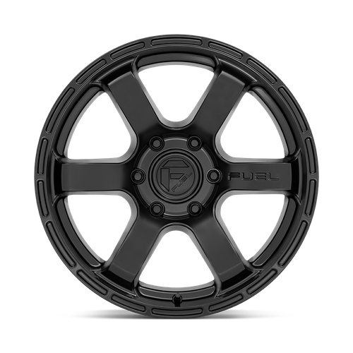 Fuel 1PC D766 Rush 18x9 Satin Black Wheel, 6x120 Bolt Pattern, 1mm Offset