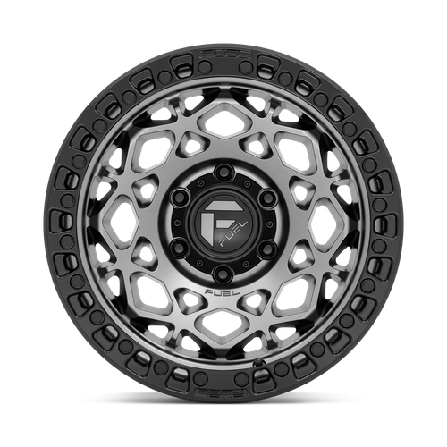 Fuel 1PC D784 Unit 17x9 Wheel, 6x5.5 Bolt Pattern, -12mm Offset, Gunmetal with Matte Black Ring