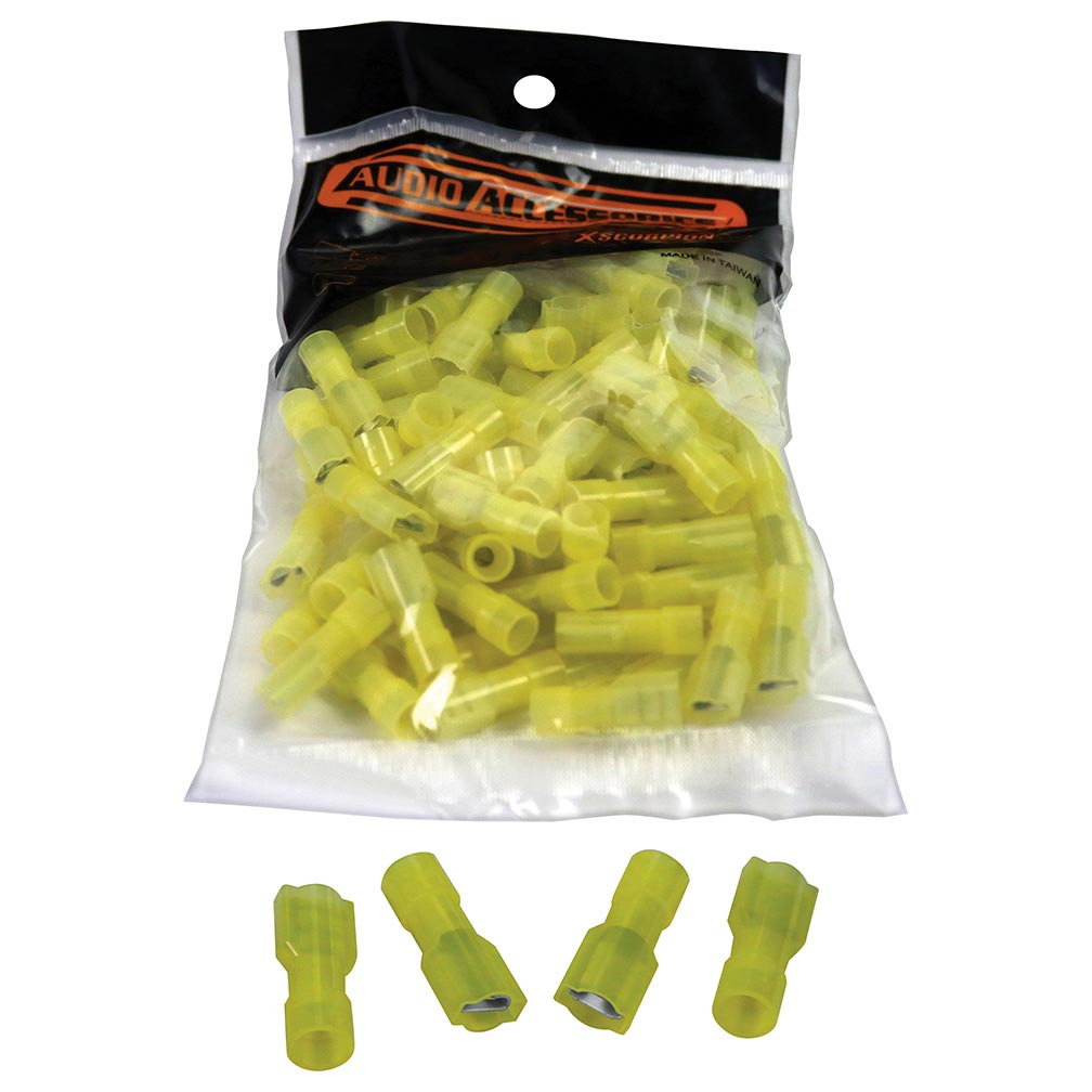 Xscorpion Insulated Female Quick Disconnect 10/12 Gauge - Yellow, Pack of 100