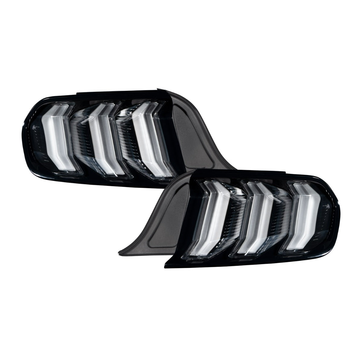 Form Lighting - FL0006 - Tail Light - 2015-2022 Ford Mustang LED Tail Lights Clear Pair