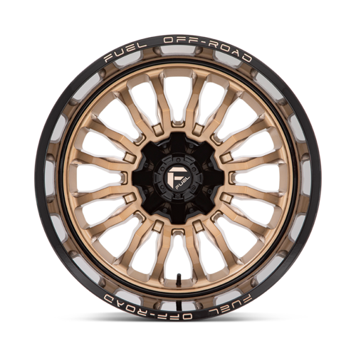 Fuel 1PC D797 ARC 22x12 Wheel, 5x4.5/5x5 Bolt Pattern, -44 Offset, Platinum Bronze with Black Lip