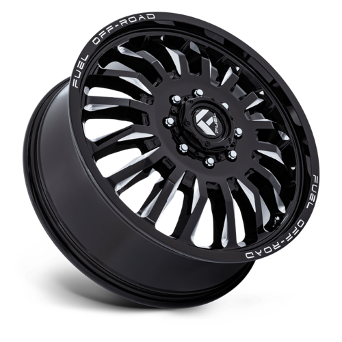 Fuel 1PC D868 ARC Dually 22-Inch Gloss Black Milled Wheel, 8x210 Bolt Pattern, +104 Offset