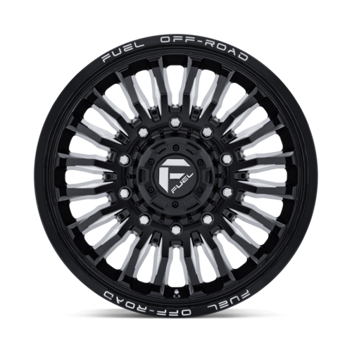 Fuel 1PC D868 ARC Dually 22x8.25 Gloss Black Milled Wheel, 10x225 Bolt Pattern, +104 Offset