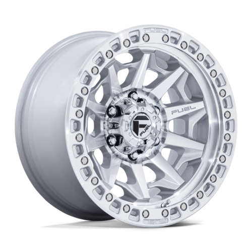 Fuel 1PC D883 COVERT 18x9 Wheel, 6x5.5 Bolt Pattern, -12 Offset, Silver Machined Face