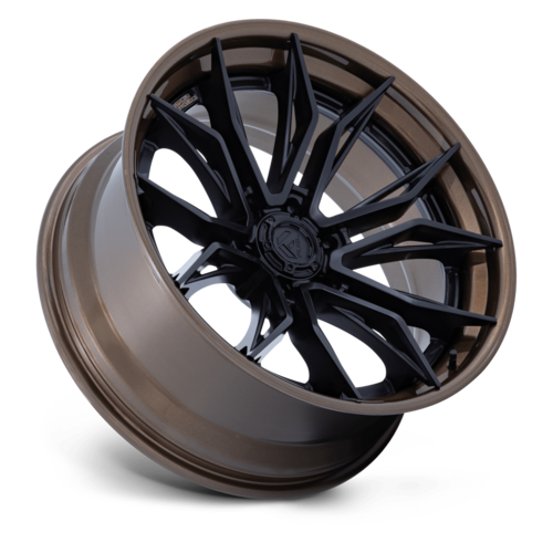 Fuel 1PC FC404 Mutiny 22x10 Wheel, 6x135 Bolt Pattern, Matte Black with Gloss Bronze Lip