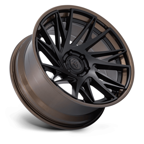 Fuel 1PC FC405 Dynamo 22x9.5 Wheel, 6x5.5 Bolt Pattern, +20 Offset, Matte Black with Gloss Bronze Lip