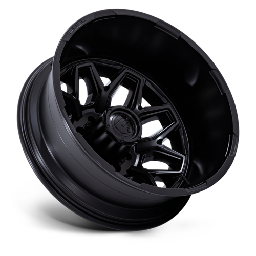 Fuel 1PC D871 Flux Dually 22-Inch Blackout Wheel, 8x210 Bolt Pattern