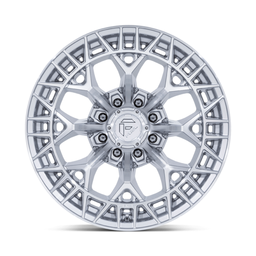 Fuel 1PC FC873 Charger 20x9 Gloss Silver Machined Face Wheel, 8x6.5 Bolt Pattern