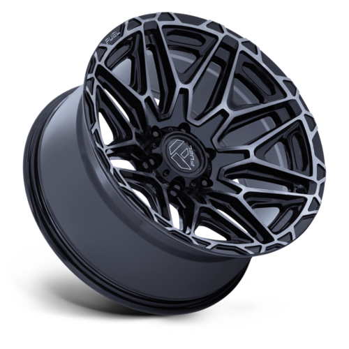Fuel 1PC FC885 Injector 20x9 Wheel, 8x180 Bolt Pattern, +20 Offset, Gloss Black with Machined Dark Tint Face