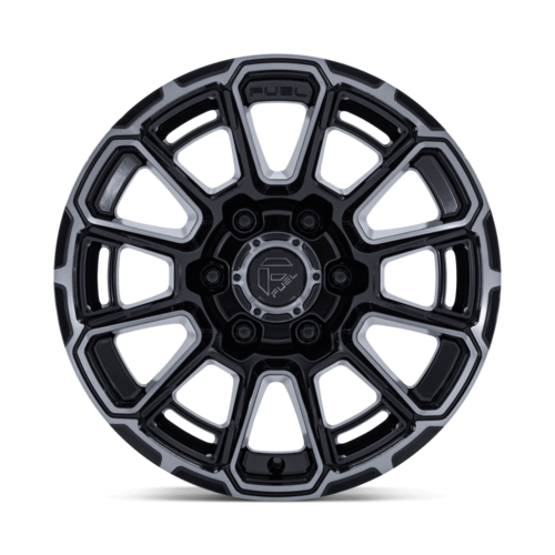 Fuel 1PC FC910 Foxhound 17x9 Gloss Black Dark Tinted Clear Wheel, 6x5.5 Bolt Pattern, +1 Offset