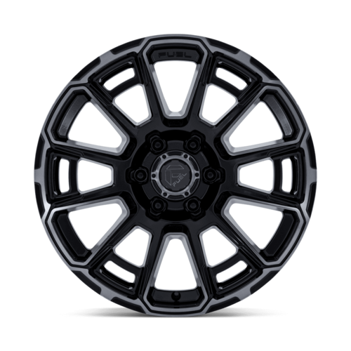 Fuel 1PC FC910 Foxhound Gloss Black Dark Tinted Clear 6-Lug Wheel