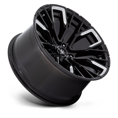 Fuel 1PC D849 Rebar 20x10 Gloss Black Milled Wheel, 5x127 Bolt Pattern, -18 Offset