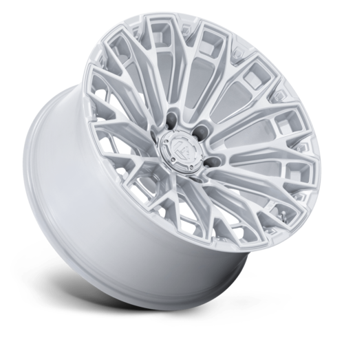 Fuel 1PC FC882 Trax 20-Inch Gloss Silver Machined Face Wheel, 8x6.5 Bolt Pattern, -18 Offset