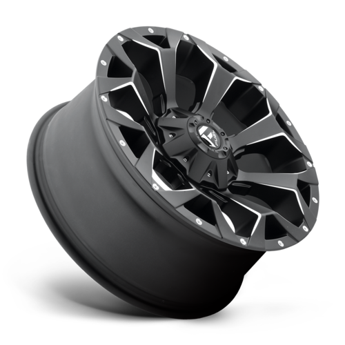 Fuel 1PC D546 Assault 22x10 8x180 Matte Black Milled Wheel, -18 Offset
